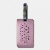 Adlam Spring Elegant Floral Bagagelabel (Achterkant verticaal)