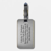 Adlam Winter Elegant Floral Bagagelabel (Achterkant verticaal)