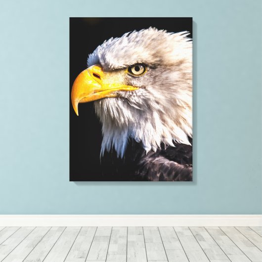 Adler Eagle Canvas Print (Insitu (Houten vloer))