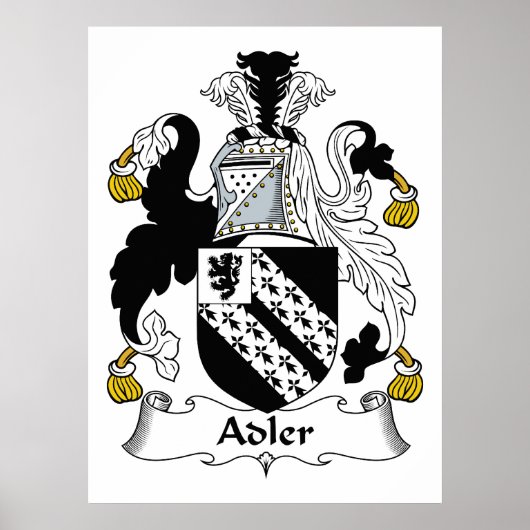 Adler Family Crest Poster (Voorkant)