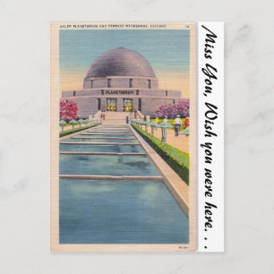 Adler Planetarium, Chicago, Illonois Briefkaart