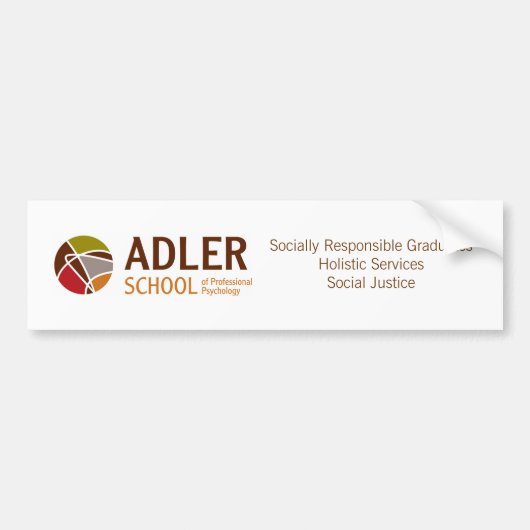 Adler School Bumpersticker 4 (Voorkant)