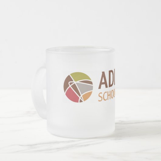 Adler School Frosted Glass Mok 1 (Voorkant links)