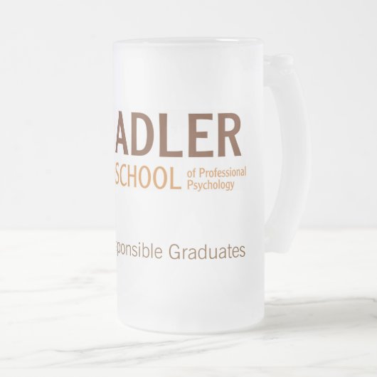 Adler School Frosted Glass Mok 2 (Voorkant rechts)