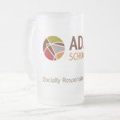 Adler School Frosted Glass Mok 2 (Voorkant links)