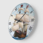 Adler von Lübeck Ship - Custom Clock Grote Klok (Hoek)