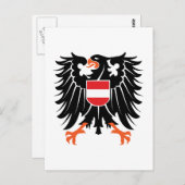 Adler Wappen Österreich eagle crest Austria Briefkaart (Voorkant / Achterkant)