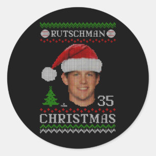 Adley Rutschman Baltimore Honkbal Kerstzweet Ronde Sticker
