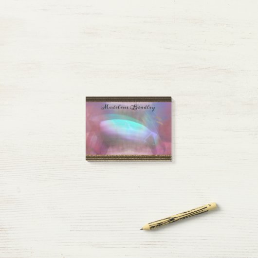 Admenia Beauful Monogram Post-it® Notes (Op bureau)