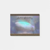 Admenia Bleu Elegant Monogram Post-it® Notes (Voorkant)