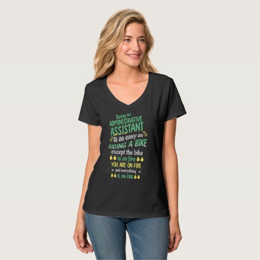 Admin Admin Assistent-Kantoor T-shirt (Voorkant volledig)
