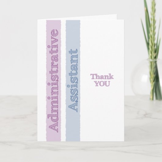 admin Assistant Administrative Professionals Day Kaart (Voorkant)
