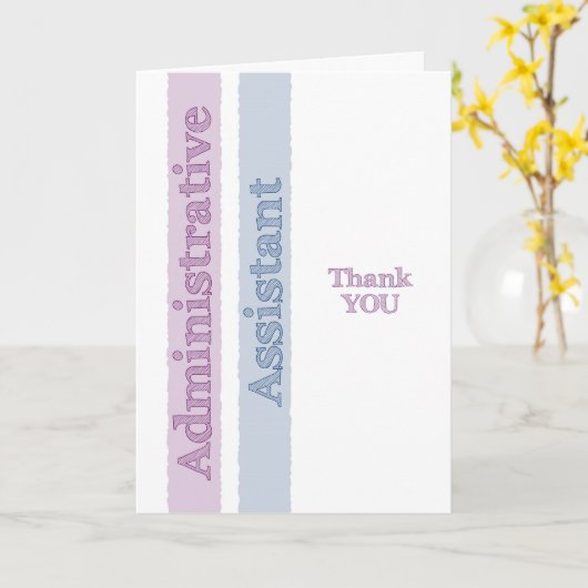 admin Assistant Administrative Professionals Day Kaart (Gele Bloem)