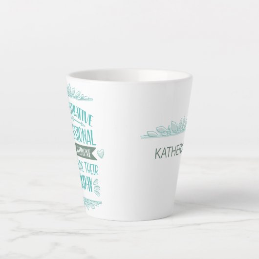 Admin Assistant Appreciation Latte Mok (Voorkant)