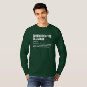 Admin Assistant-voeding T-shirt (Voorkant volledig)