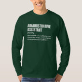 Admin Assistant-voeding T-shirt (Voorkant)