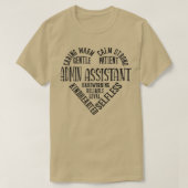 Admin-assistent 1 t-shirt (Design voorkant)