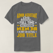 Admin Assistent Functie Functie Funny Admin Secret T-shirt (Design voorkant)