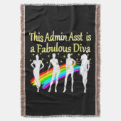 ADMIN ASST IS EEN FANTASTISCHE DIVA DEKEN (Voorkant Verticaal)