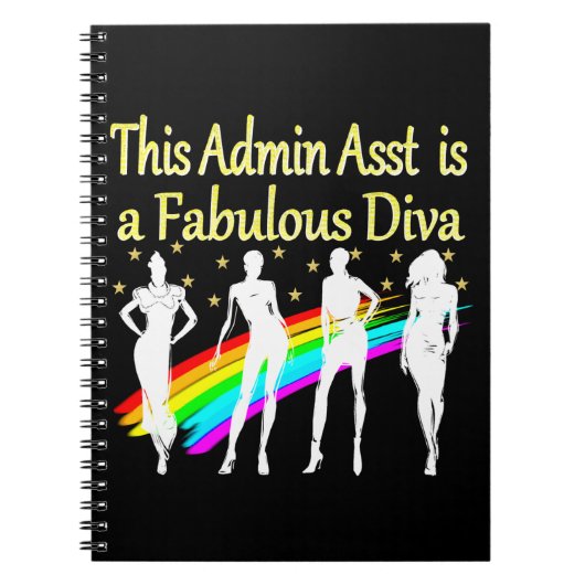 ADMIN ASST IS EEN FANTASTISCHE DIVA NOTITIEBOEK (Voorkant)