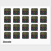 ADMIN ASST SCHOENENLIEFHEBBER ONTWERP VIERKANTE STICKER (Vel)