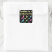 ADMIN ASST SCHOENENLIEFHEBBER ONTWERP VIERKANTE STICKER (Tas)