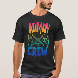 Admin-bemanning Terug naar school Kantoor-liefdess T-shirt