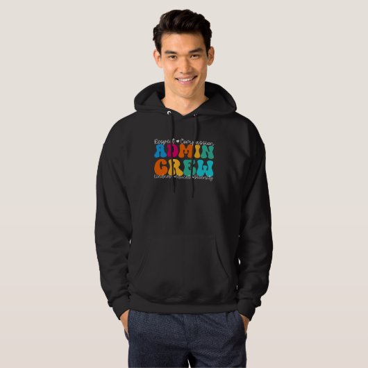 Admin Crew Appreciation Week Back to School Hoodie (Voorkant volledig)