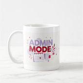 Admin Modus Kantoor Typografie Mok (Links)