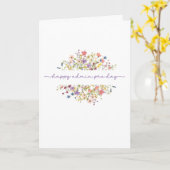 Admin Pro Dag Delicate Wilde Bloemen Kaart (Gele Bloem)