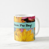 Admin Pro Day Bedankt Gerbera Daisies Koffiemok (Voorkant rechts)