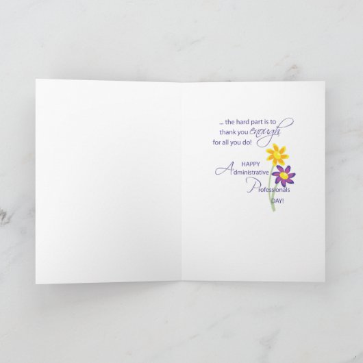 Admin Pro Day Flowers Bedankt (Binnen)