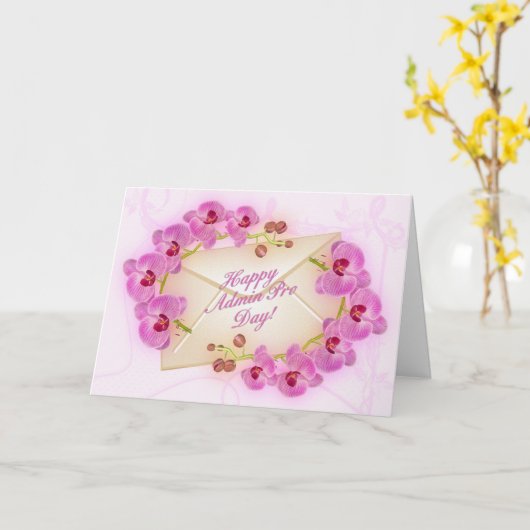 Admin Pro Day Orchids Kaart (Gele Bloem)