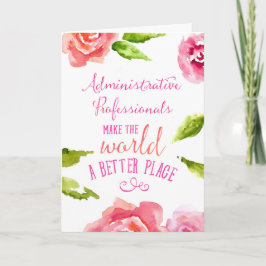 Admin Professionals Dag Kaart Typografisch Aphoris