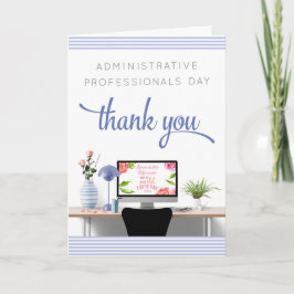 Admin Professionals Day Kaart - Kantoor - Blauw wi