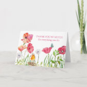 Admin Professionals Day Kaart - Waterverf Flowers (Voorkant)