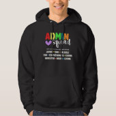 Admin School Assistant Squad Principal Crew Hoodie (Voorkant)