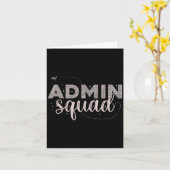 Admin Squad Administratief Istant Kantoor Team Sec Kaart (Gele Bloem)