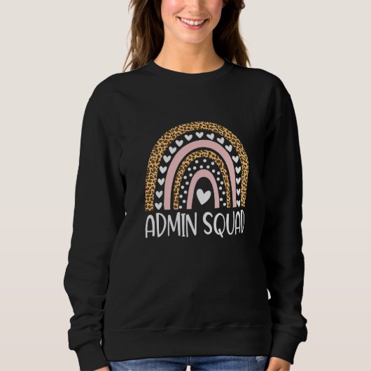 Admin Squad Administrator Rainbow-leraar Terug naa Trui (Voorkant)