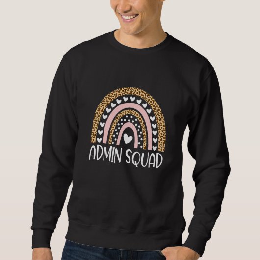 Admin Squad Administrator Rainbow-leraar Terug naa Trui (Voorkant)