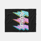 Admin Squad Lightning Bolt School Instant Principa Fleece Deken (Voorkant (Horizontaal))