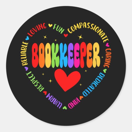 Admin squad school assistent-directeur school ronde sticker (Voorkant)