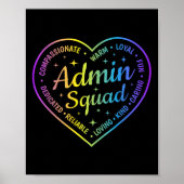 Admin Team Definitie Admin Directe Bemanning Terug Poster (Voorkant)