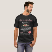 Administratief assistent Admin Kantoor Assistant S T-shirt (Voorkant volledig)
