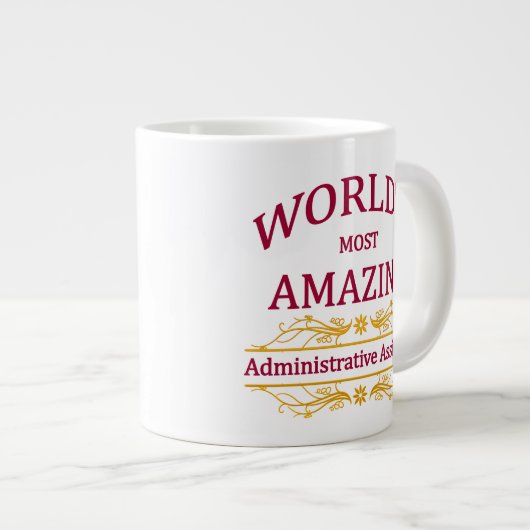 Administratief assistent grote koffiekop (Voorkant rechts)