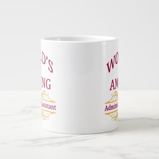 Administratief assistent grote koffiekop (Voorkant)