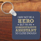 Administratief Assistent Humor Nieuwigheid Sleutelhanger (Voorkant)