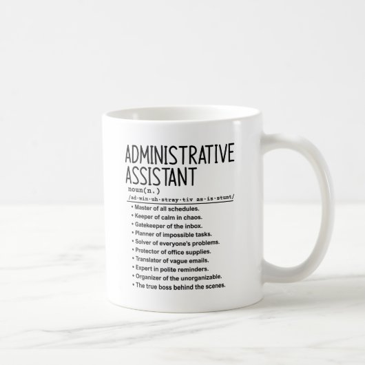Administratief assistent koffiemok (Rechts)
