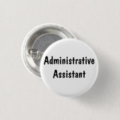 Administratief Assistent Ronde Button 3,2 Cm (Voorkant /achterkant)