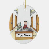 Administratief assistent - Vrouw Keramisch Ornament (Rechts)